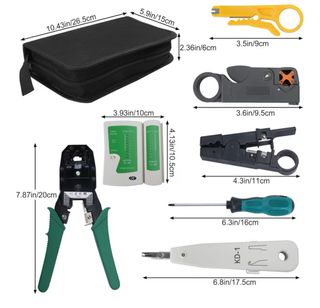 Kit 12 en 1 Comprobador Red RJ45 FOGAWA