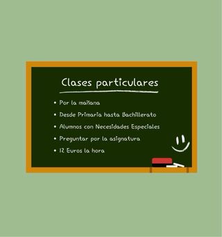Clases particulares por la mañana