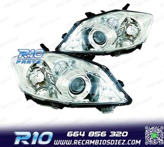 FAROS TOYOTA AURIS 10-13 FONDO CROMO