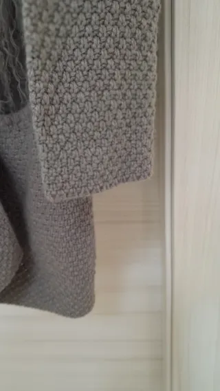 Cardigan 100% lana con pelliccia