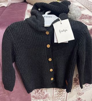 Chaqueta Feetje Negra Lana Premium Talla 68