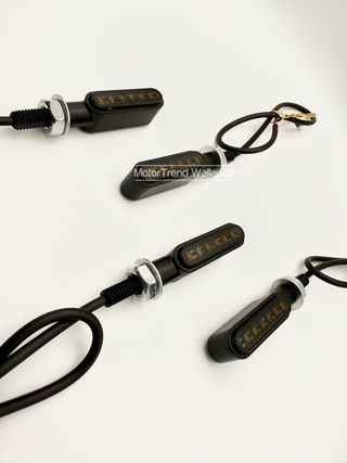 Intermitentes moto led homologados ahumado