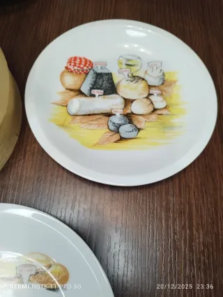 Estuche 6 Platos Vintage Franceses Queso