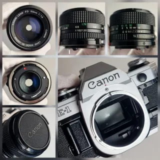 CANON AE1 cámara analógica + lente Canon 50mm F1.4