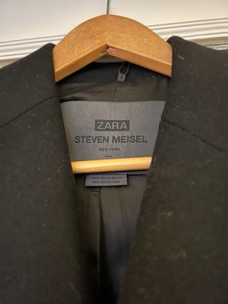 Abrigo Steven Maisel Negro Talla XS