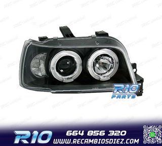 FAROS RENAULT CLIO 90-95 OJOS ANGEL FONDO NEGRO
