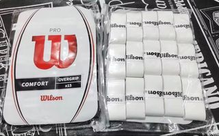 60 Overgrips Wilson Lisos Blancos Tenis Padel