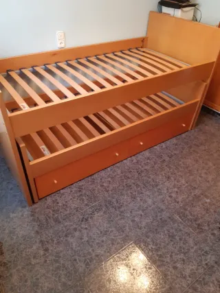Cama nido con cajones 90x190