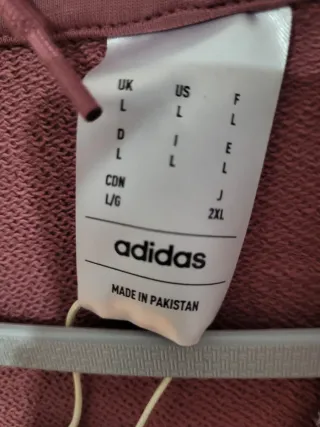 Sudadera Adidas con capucha rosa