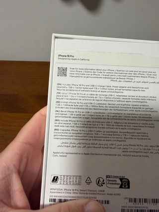 iPhone 16 Pro 128GB Desierto Nuevo