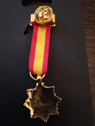 Medalla miniatura placa merito naval 6x2cm