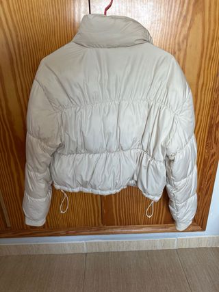 Chaqueta Hollister Talla M Mujer Beige