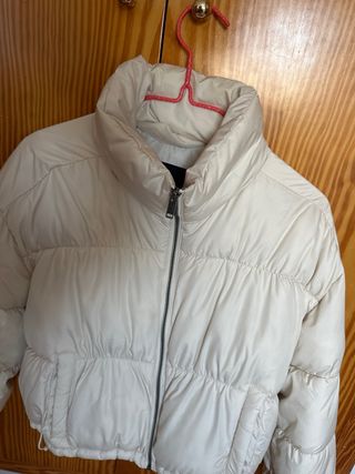 Chaqueta Hollister Talla M Mujer Beige