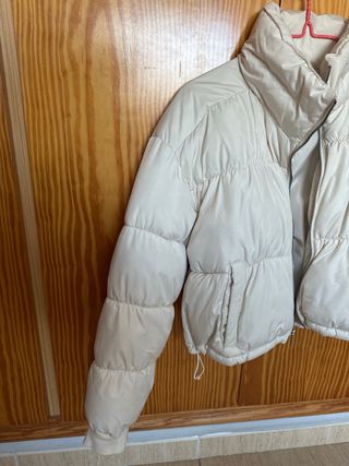 Chaqueta Hollister Talla M Mujer Beige