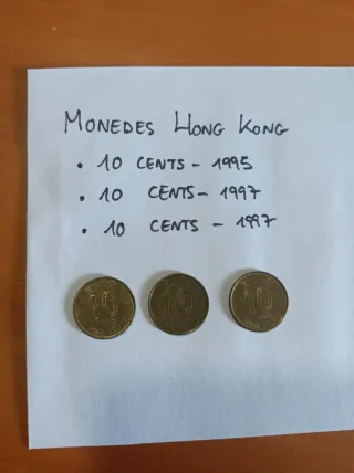 Monedas Hong Kong