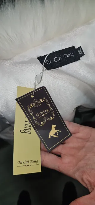 Abrigo fiesta blanco mujer