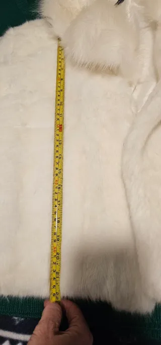 Abrigo fiesta blanco mujer