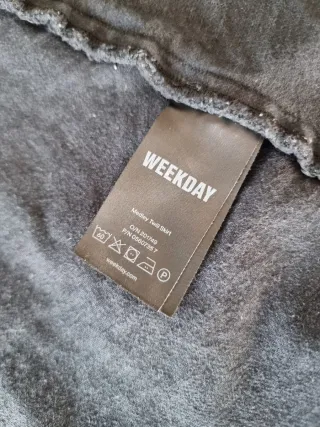 Falda vaquera negra con cremallera