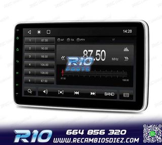 RADIO NAVEGADOR 2DIN 10" HD TÁCTIL BLUETOOTH USB SD