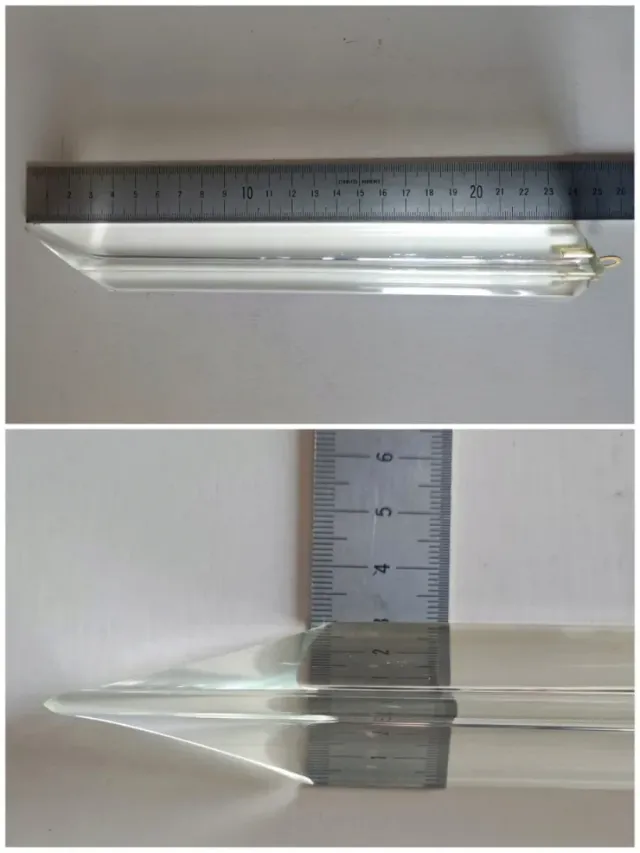 6 PRISMAS TRIANGULAR CRISTAL MURANO LÁMPARAS