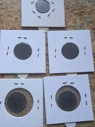 5 Monedas Alfonso XIII mirar fotos