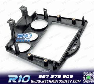 MARCO NEGRO BRILLO RADIO 2-DIN PARA MAZDA RX-8 03-08 AIRE AC