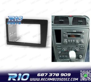 MARCO NEGRO RADIO 2-DIN PARA VOLVO S60 00-04 V70 XC70 01-04