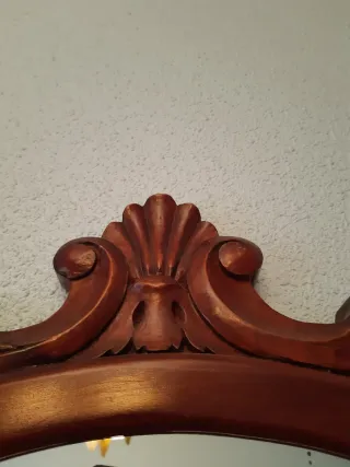 Consola y espejo madera 1947