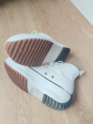 Zapatillas botín blancas mujer/chica