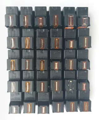 Cartuchos vacíos HP y Canon