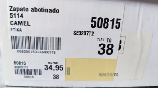 Zapatos botín tacón marrón