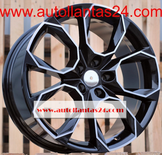 8814 JUEGO DE 4 LLANTAS SKODA BLACK METAL