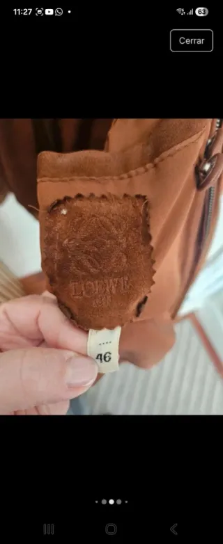 Cazadora ante Loewe Vintage Marrón