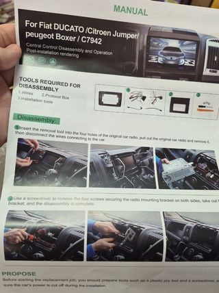 Autorradio Ducato/Boxer/Jumper 2011-2022