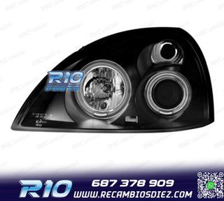 FAROS RENAULT CLIO 01-05 OJOS ANGEL CCFL FONDO NEGRO