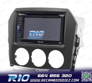 MARCO NEGRO RADIO 2-DIN PARA MAZDA MX-5 MIATA