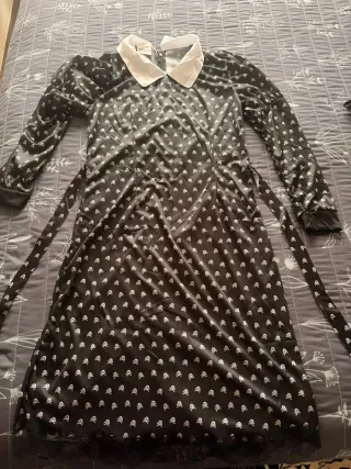 Disfraz Miércoles Addams Talla L