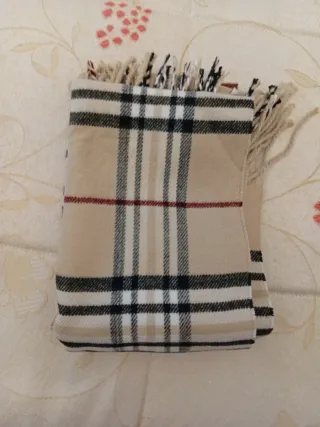 Bufanda de cuadros hombre