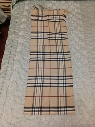 Bufanda de cuadros hombre