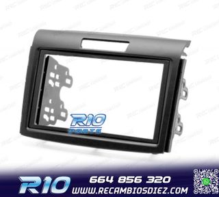 MARCO NEGRO RADIO 2-DIN PARA HONDA CR-V 12-17