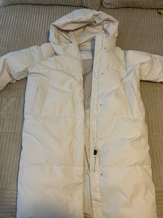 Abrigo Adolfo Domínguez Crema Talla M. Como nuevo.