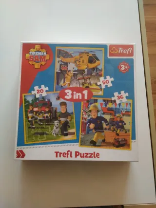 Puzzle Infantil Fireman Sam 3 en 1