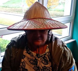 Sombrero vietnamita in bambù fatto a mano