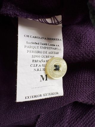 Polo Carolina Herrera Morado Talla M