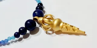 Collar Zirconitas con colgante Dorje