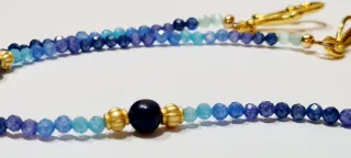 Collar Zirconitas con colgante Dorje