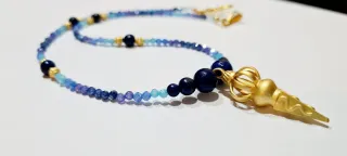 Collar Zirconitas con colgante Dorje