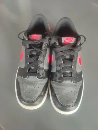 Nike Dunk Low Negro Gris Rojo