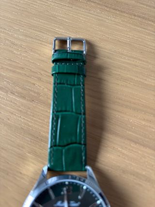 Matthey-Tissot Reloj Suizo Verde y Plateado