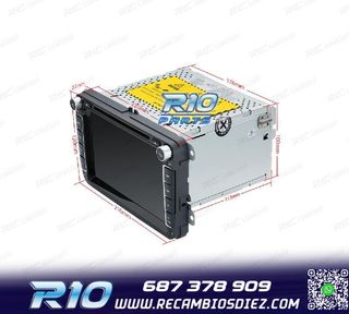 RADIO GPS ANDROID 12 PARA VOLKSWAGEN VW SEAT SKODA MULTIMEDI